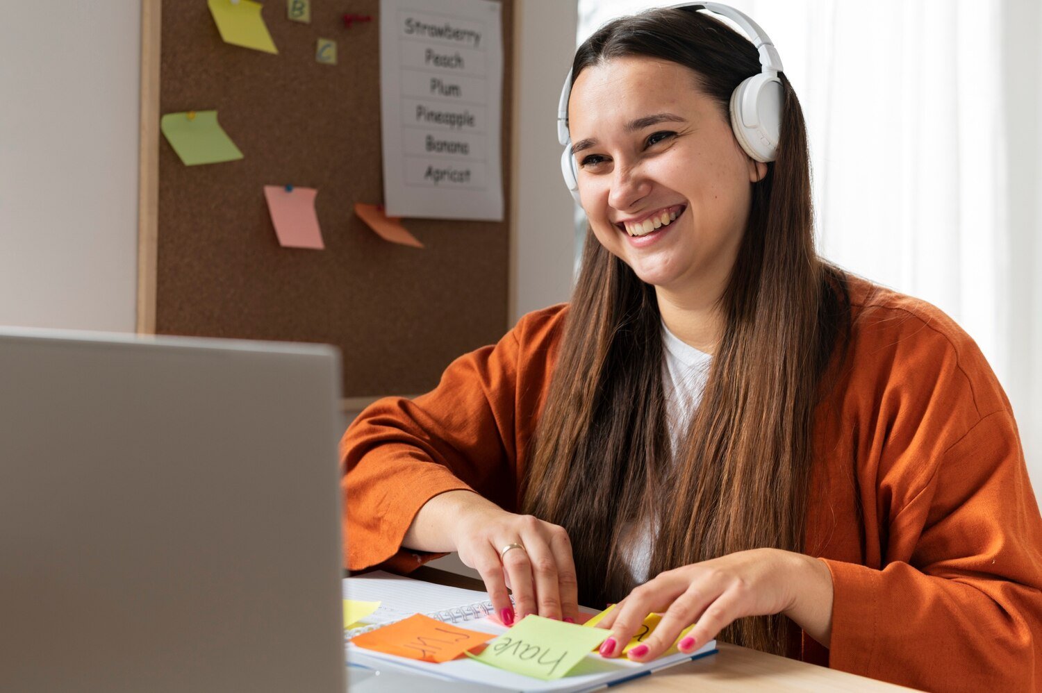 Professional virtual assistant working remotely